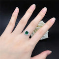Anel Ouro Branco Puro 18K